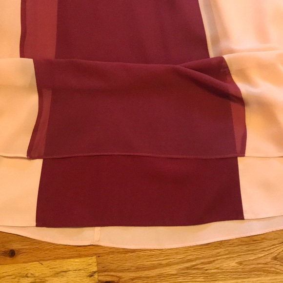 BCBGParis Wedding/Prom Dress Blush Pink & Burgundy - Picture 3 of 6